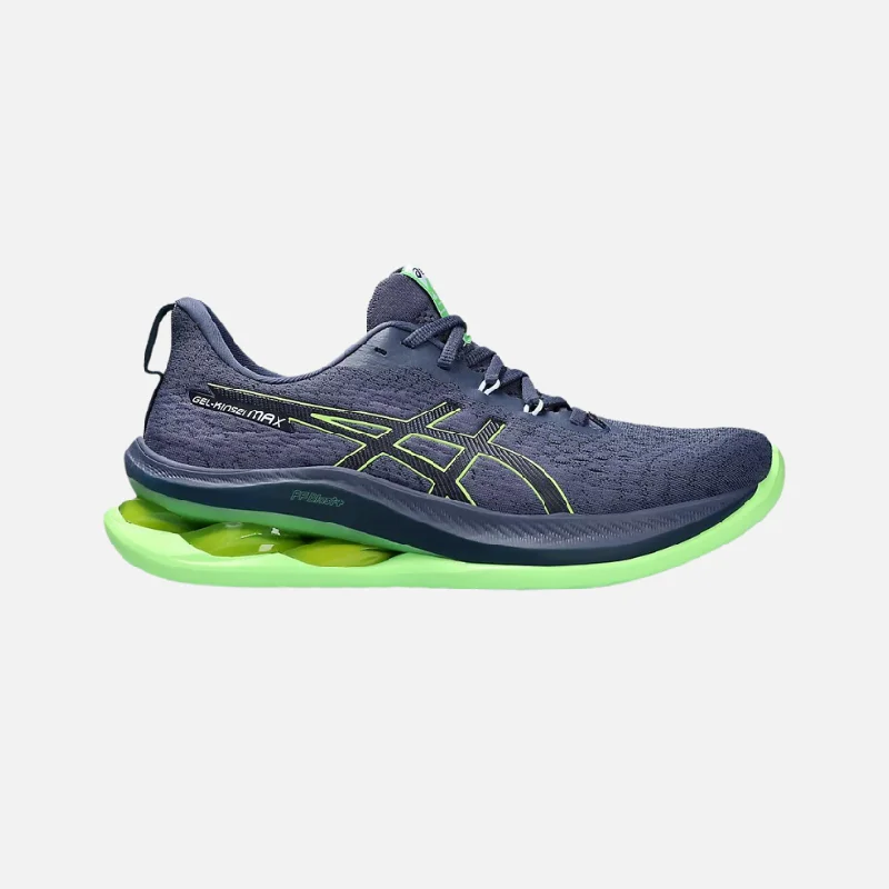 bicycle pedal responsiveness-Asics GEL-KINSEI MAX Men's Running Shoes -Thunder Blue/Electric Lime