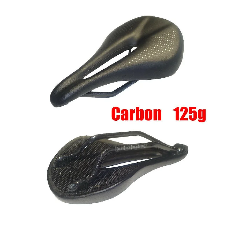 bicycle track comfort-Lightweight Carbon Saddle MTB Road Bike Cycling Saddle Super Light Leather Carbon Cushions