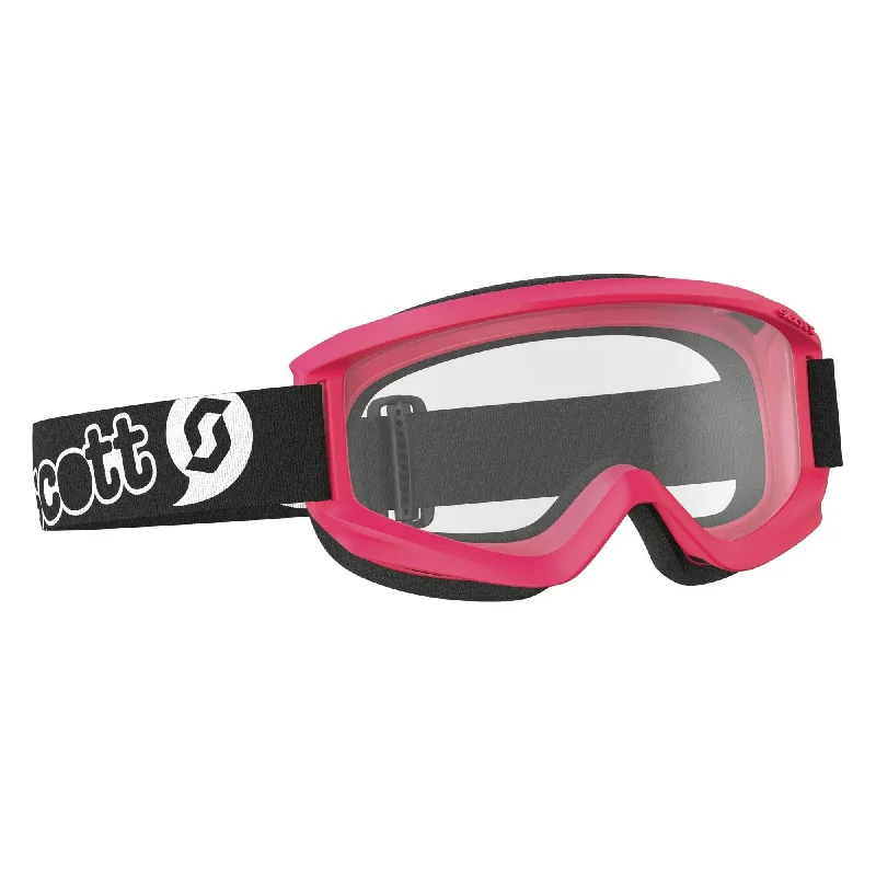 bicycle lever responsiveness-SCOTT 2021 AGENT YOUTH GOGGLES - PINK (CLEAR)