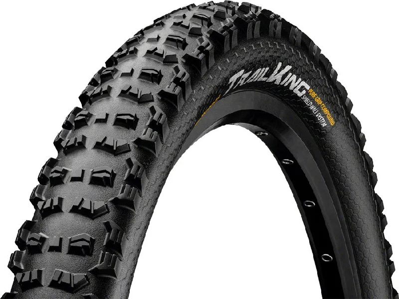 bicycle rust capacity-Continental Trail King Tire - 27.5 x 2.40 Tubeless Folding BLK ShieldWall System