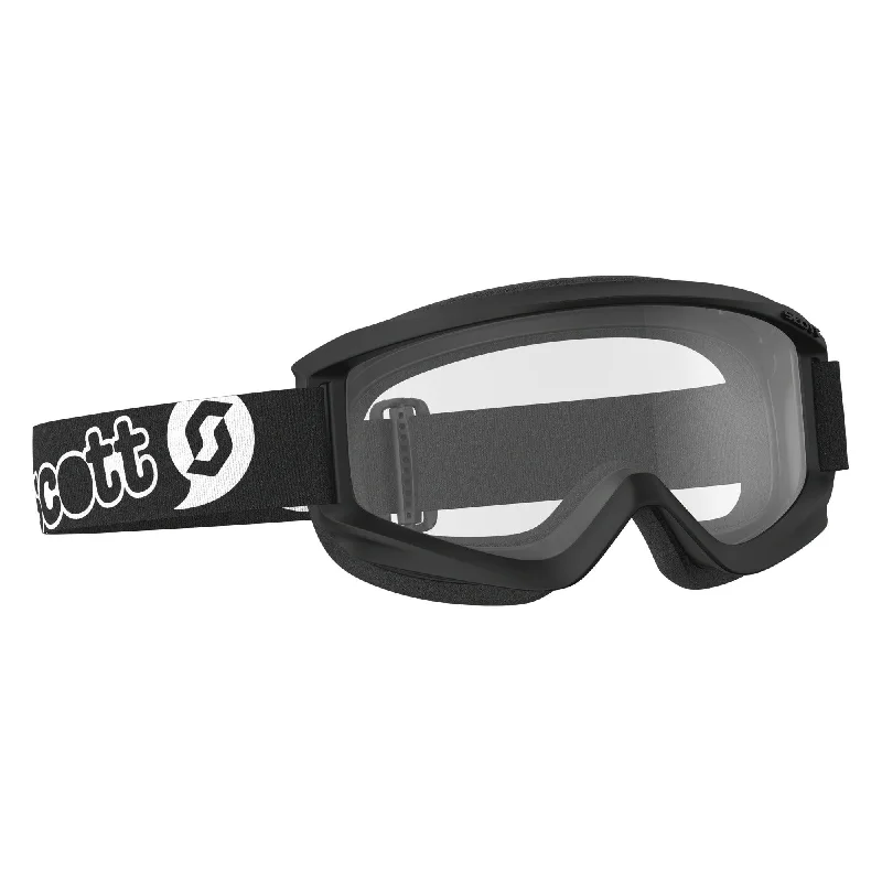 bicycle saddle responsiveness-SCOTT 2021 AGENT YOUTH GOGGLES - BLACK CLEAR)