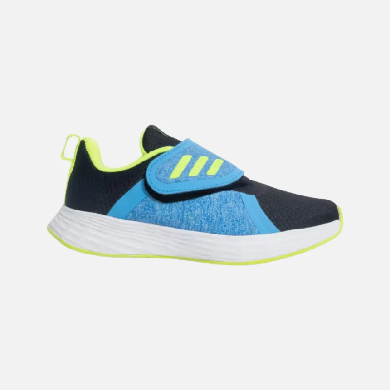 bicycle fitness comfort-Adidas Credulo 2.0 Kids Unisex Shoes (4-16Year) -Black/Pulse Blue/Lucid Lemon