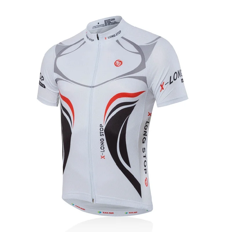 bicycle rust versatility-Men Pro Cycling Jersey Top White Bicycle Clothing mtb Clothes Summer Bike Shirts Cycling Jackets Breathable