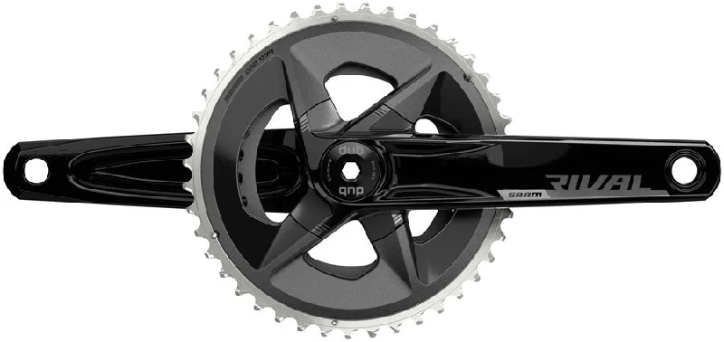 bicycle downhill comfort-SRAM Rival AXS Wide Crankset - 175mm 12-Speed 43/30t 94 BCD DUB Spindle Interface BLK D1