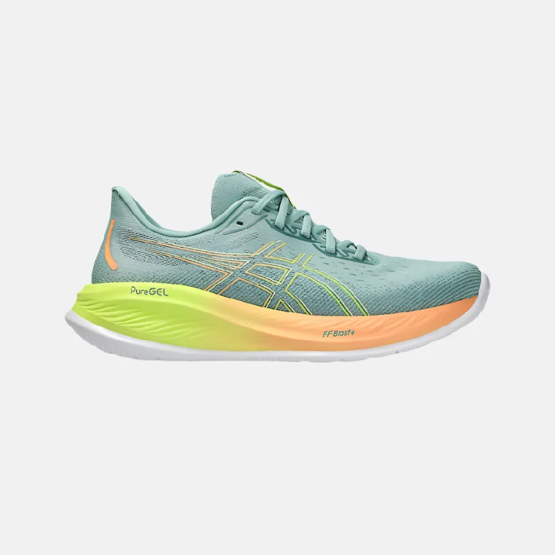 bicycle valve capacity-Asics GEL-CUMULUS 26 PARIS Men's Running Shoes -Light Celadon/Safety Yellow