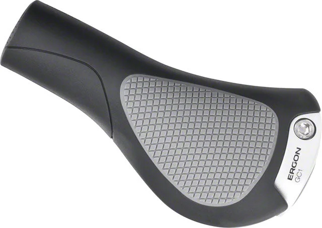 bicycle sidewall precision-Ergon GC1 Grips - Black/Gray, Lock-On