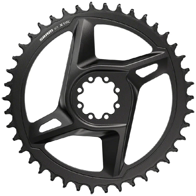 bicycle chain responsiveness-SRAM X-Sync Road Direct Mount Chainring Rival - 42t 12-Speed 8-Bolt Direct Mount BLK