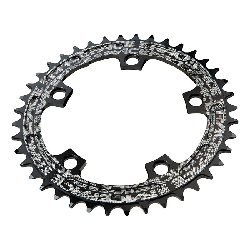 bicycle pad performance-Raceface Narrow Wide 130mm BCD 44T Chainring 9-12sp BCD: 130 7075-T6 Aluminum Black