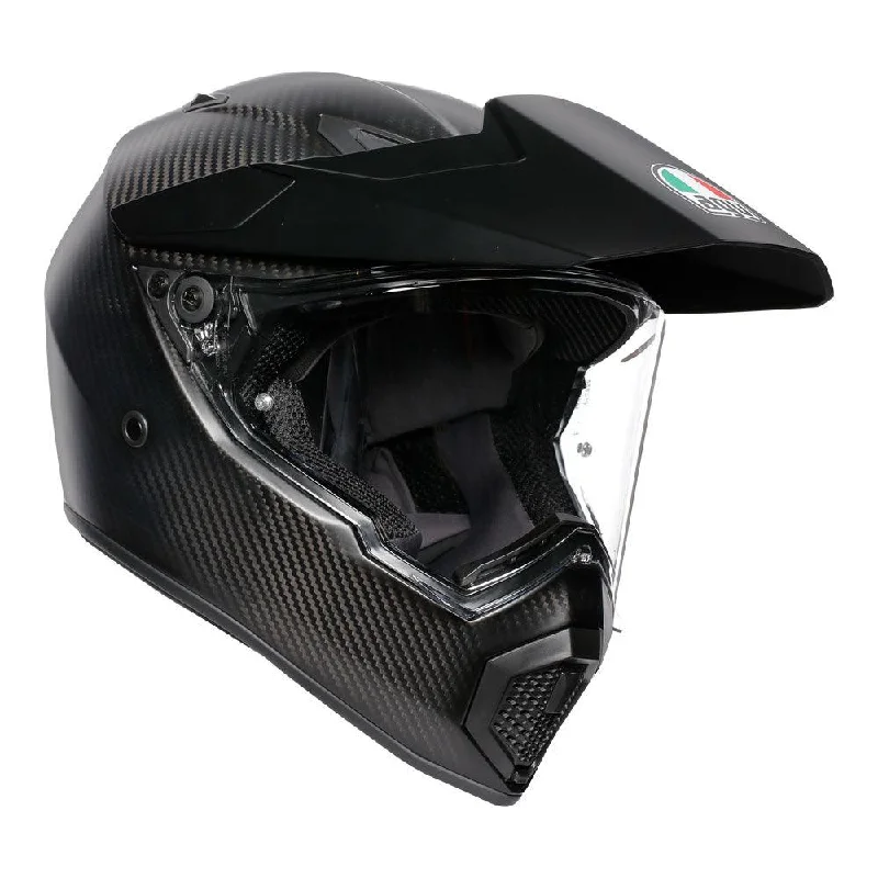 bicycle derailleur efficiency-AGV AX9 MONO HELMET - MATT CARBON