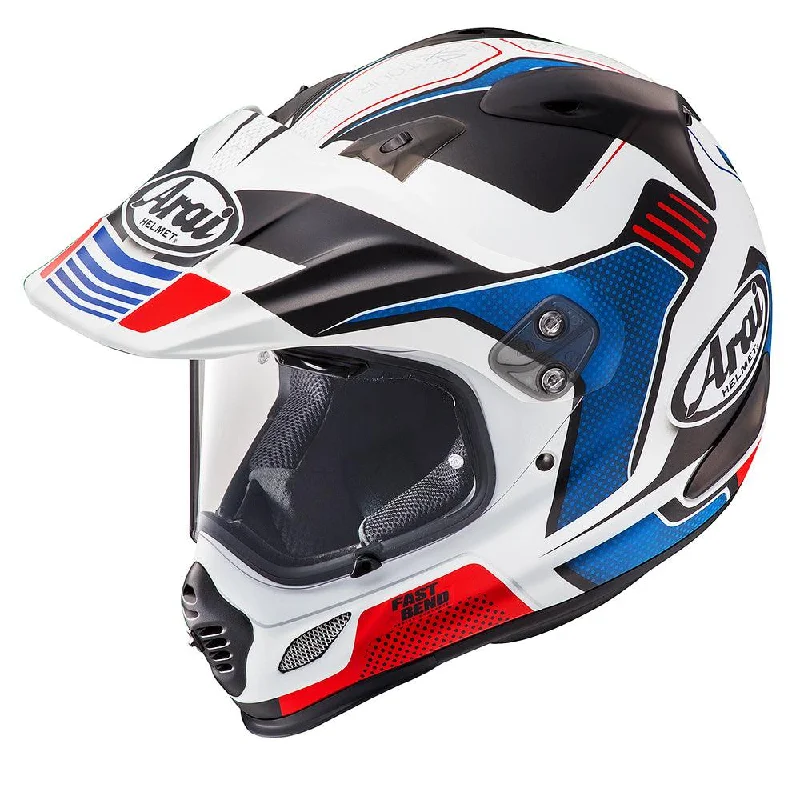 bicycle gear ergonomics-ARAI XD4 HELMET - VISION RED/WHITE