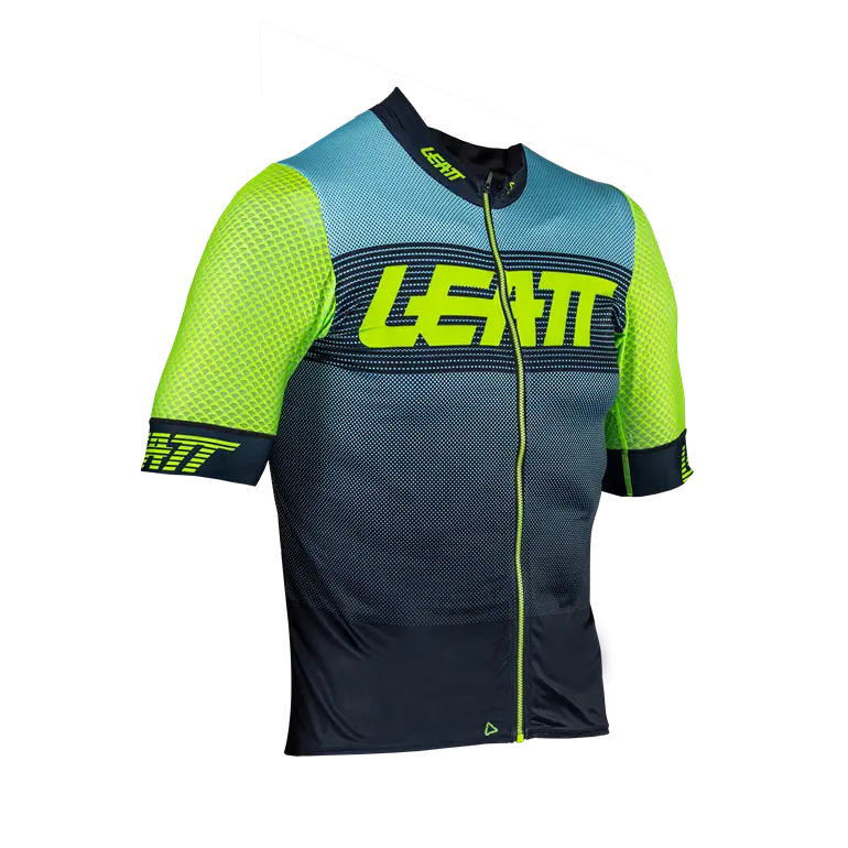 bicycle saddle smoothness-Leatt Endurance 6.0 Short Sleeve MTB Jersey - Aqua - 2024