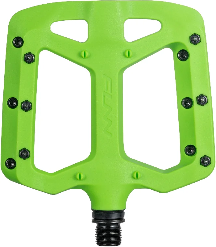 bicycle tire adaptability-Funn Taipan MTB Flat Pedals - Green