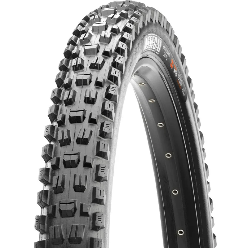 bicycle cleat adaptability-Copertone Maxxis Assegai TR DH casing 60x2TPI pieghevole 3C Maxxgrip E50 - 29 x 2.50WT - Nero