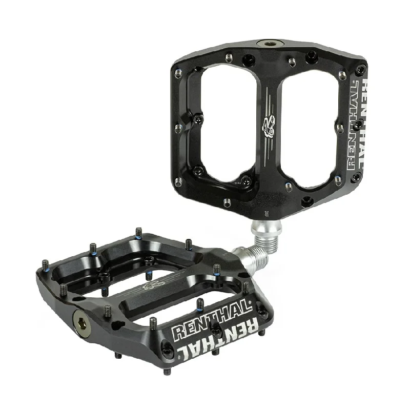 bicycle paint versatility-Renthal Revo-F Pedals - Platform 9/16" Black 100 x 104mm