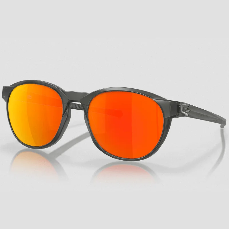 bicycle cleat smoothness-Occhiali Oakley Reedmace - Matte Grey Smoke Prizm Ruby Polarized