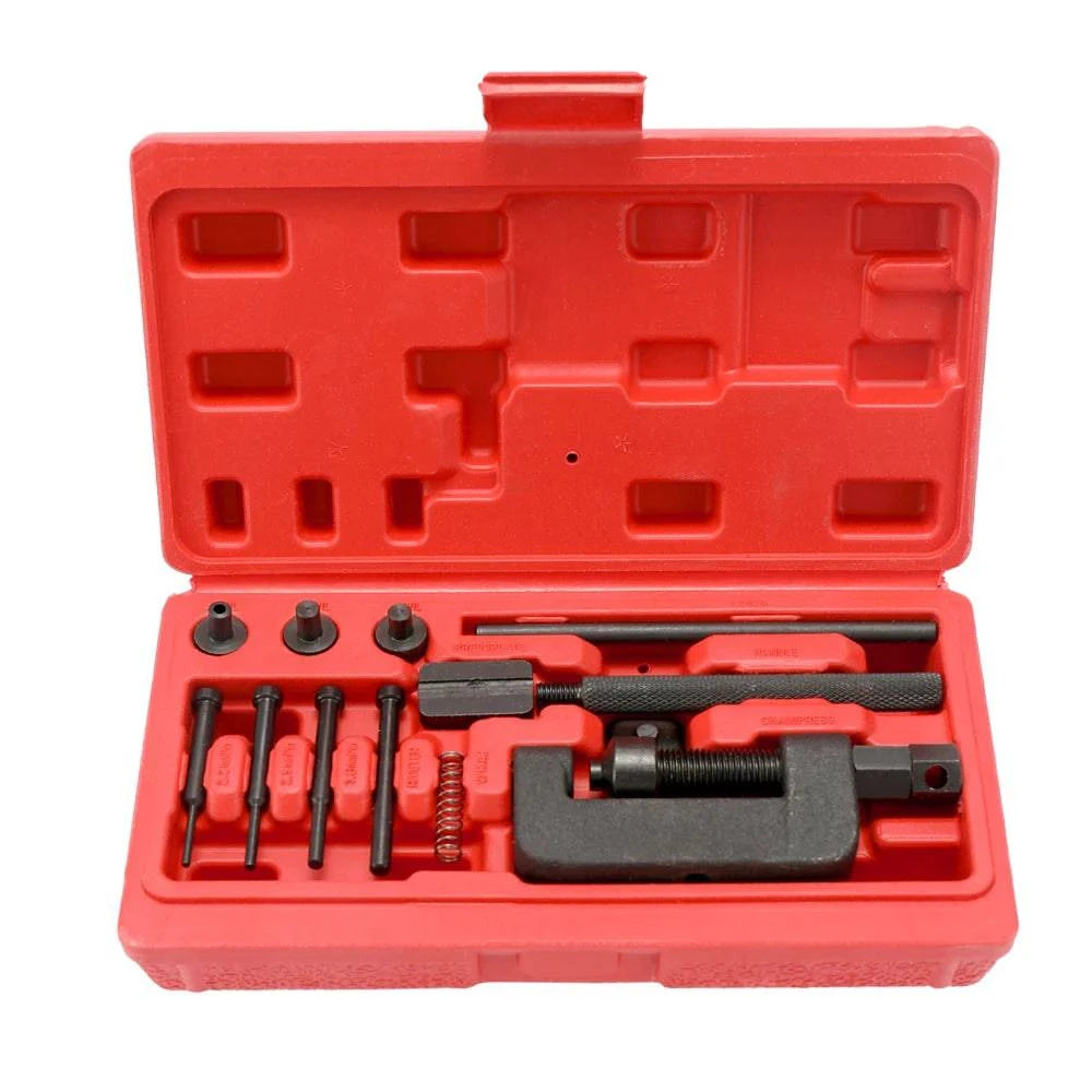 bicycle sidewall toughness-Hand Tool Sets Motorcycle Bike Chain Breaker Splitter Link Riveter Universal Bikes Riveting Cycling Accessories with Carry Box