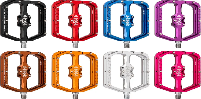 bicycle tool capacity-Burgtec Penthouse MK5 B-Rage Edition Flat Pedals