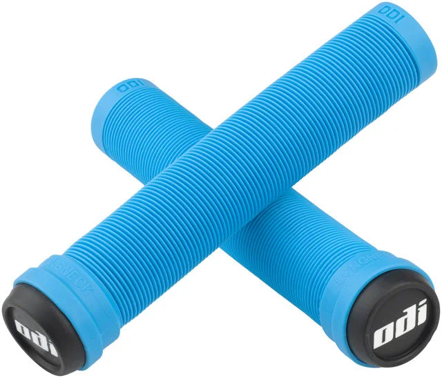 bicycle cleaner efficiency-ODI Soft X-Longneck Grips - Light Blue, 160mm