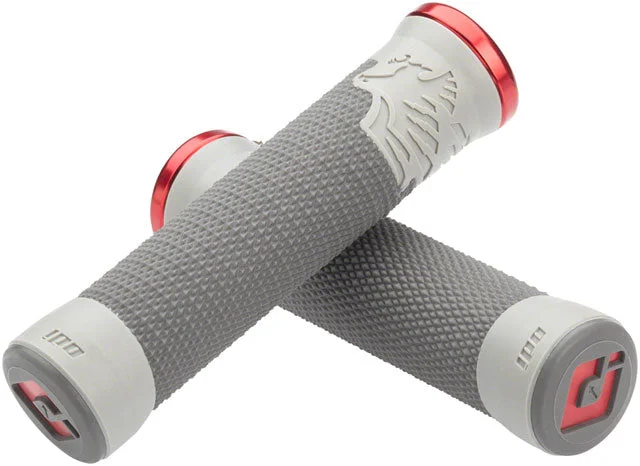 bicycle shoe adaptability-ODI AG2 Grips - Graphite, Cool Gray, Lock-On