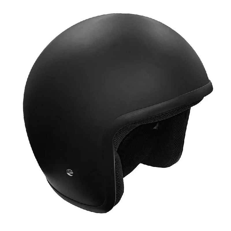 bicycle tire smoothness-NEX NJ-02 JET NO STUD HELMET - MATT BLACK