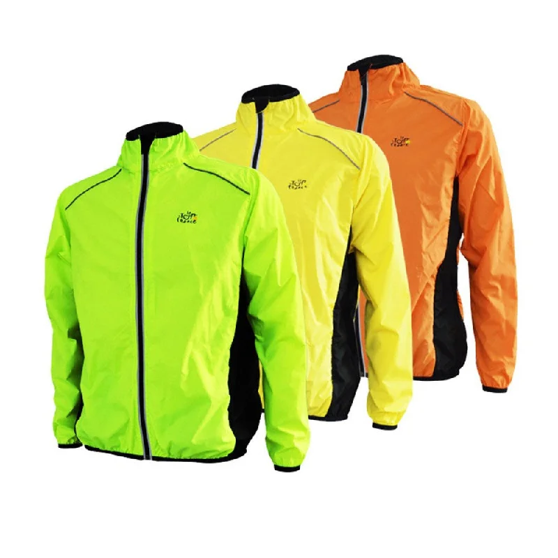 bicycle wheel aerodynamics-Anytoudoor night Reflective Breathable Men Waterproof Running Jacket Wind Coat   Bicycle cycling Jersey cortavientos ciclis