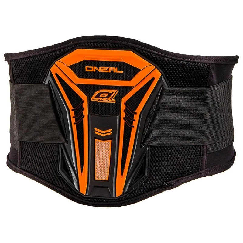 bicycle pad efficiency-ONEAL PXR KIDNEY BELT - BLACK/ORANGE