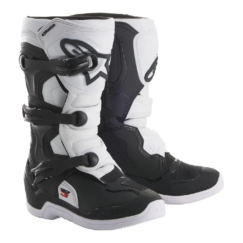 bicycle frame capacity-ALPINESTARS TECH 3S KIDS BOOTS - BLACK/WHITE