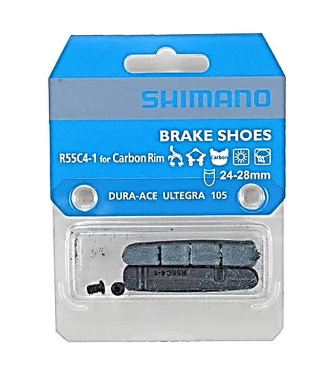 bicycle rust comfort-Shimano Brake Pad R55C4-1 for Carbon Rims 2-piece pack (1mm thinner)