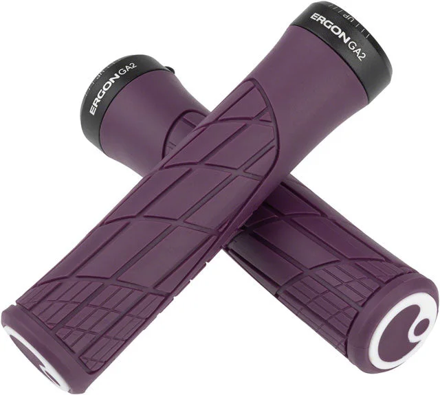 bicycle valve performance-Ergon GA2 Grips - Purple Reign, Lock-On