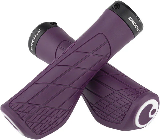 bicycle cleaner control-Ergon GA3 Grips - Purple Reign, Lock-On, Large