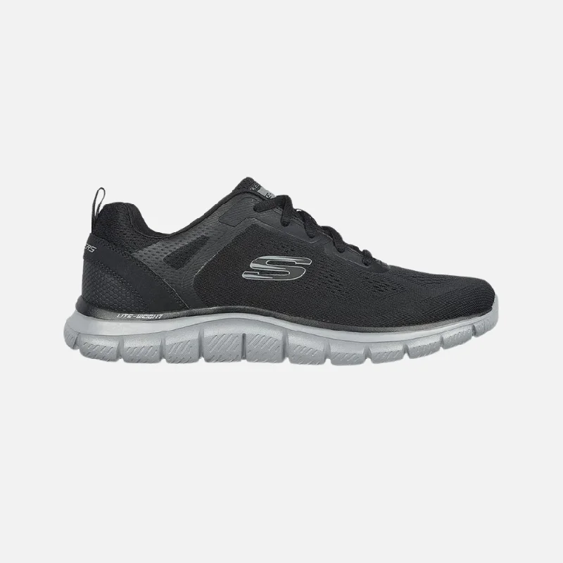 bicycle rotor responsiveness-Skechers Broader Wide Fit Men's Running Shoes -Black/Charcoal