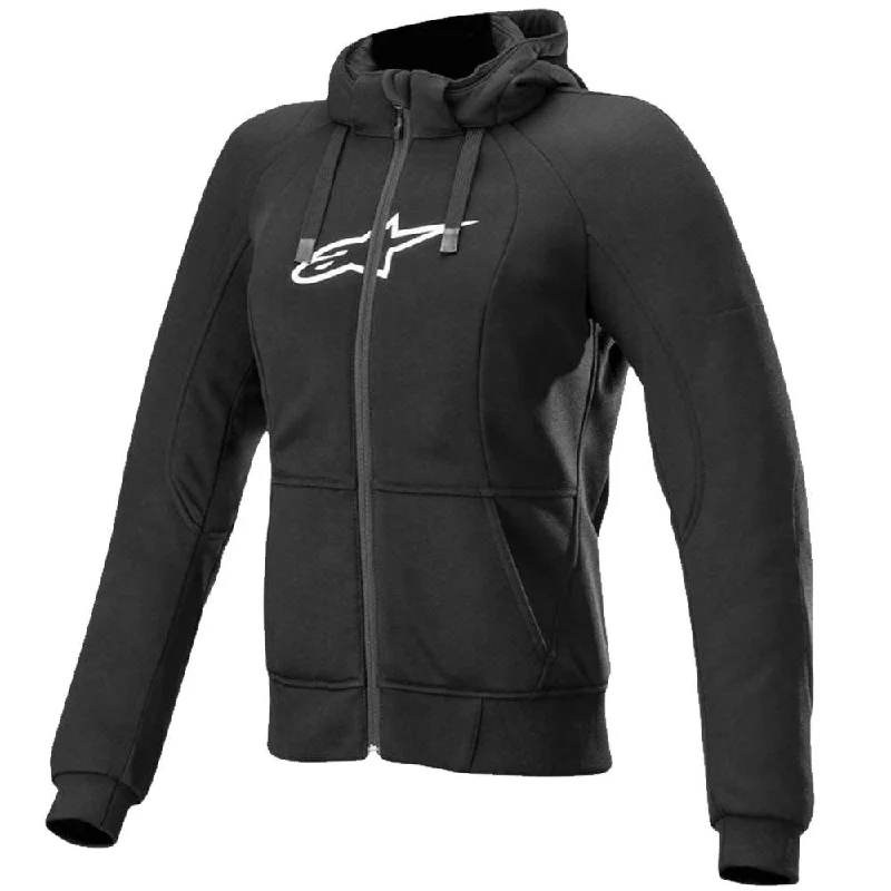 bicycle stem reliability-ALPINESTARS STELLA CHROME SPORT HOODIE - BLACK