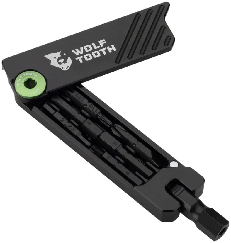 bicycle tire responsiveness-Wolf Tooth 6-Bit Hex Wrench - Multi-Tool Green