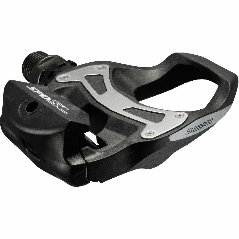 bicycle rotor efficiency-Shimano R550 SPD SL Road Cycling Pedals - Black