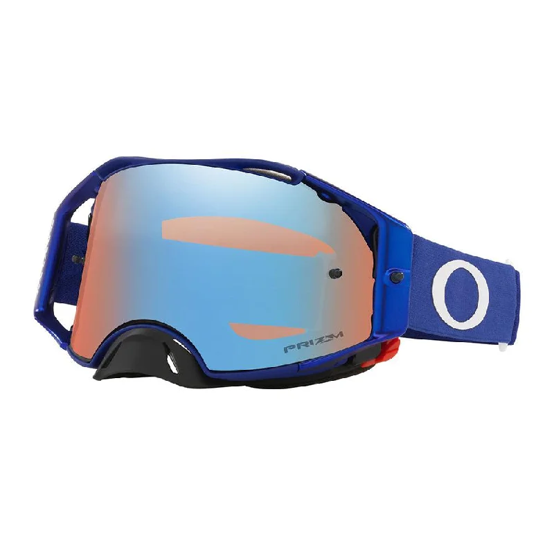 bicycle shoe strength-OAKLEY AIRBRAKE MOTO BLUE GOGGLES 2021 - PRIZM MX SAPPHIRE