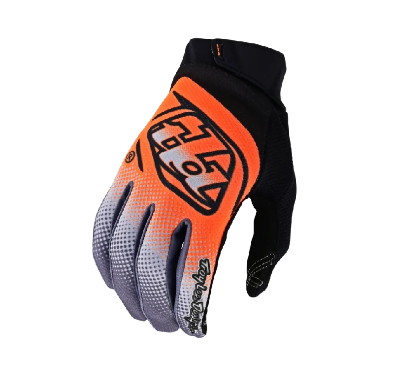 bicycle rotor performance-Troy Lee Designs GP Pro MTB Glove - Bands - Neo Orange-Gray