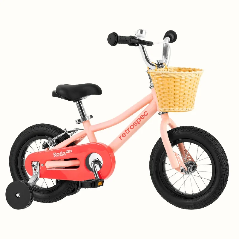 bicycle gear comfort-Retrospec Koda Plus 12" Kids Bike > 12" > Blush Pink 5473