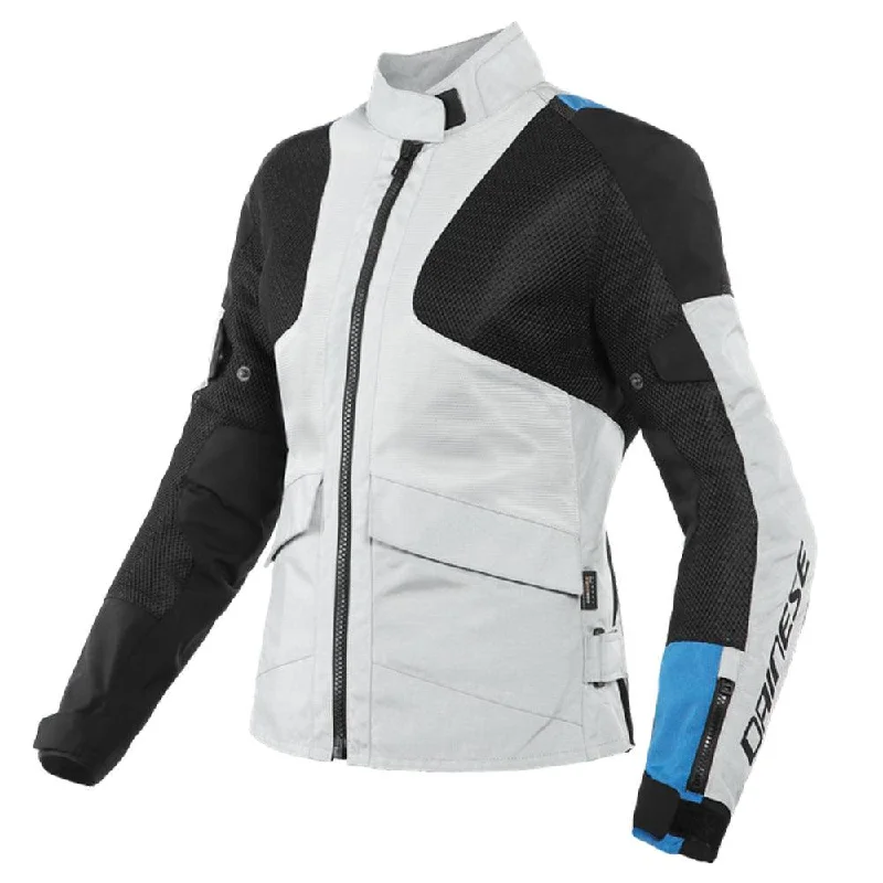 bicycle seatpost adaptability-DAINESE AIR TOURER TEX LADY JACKET - GLACIER GREY/PERFORMANCE BLUE/BLACK