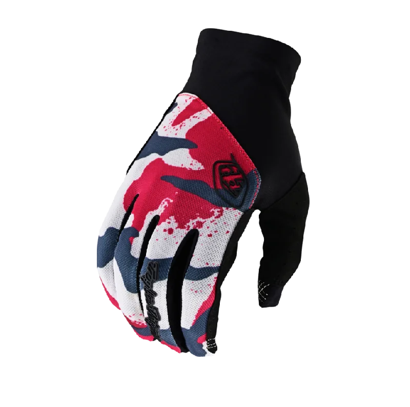 bicycle saddle grip-Troy Lee Designs Flowline MTB Glove - Camo - Berry