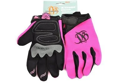 bicycle chain performance-DIAMOND BACK X-TREME LADIES CYCLING BIKE GLOVES PINK BLACK X LARGE 50% OFF