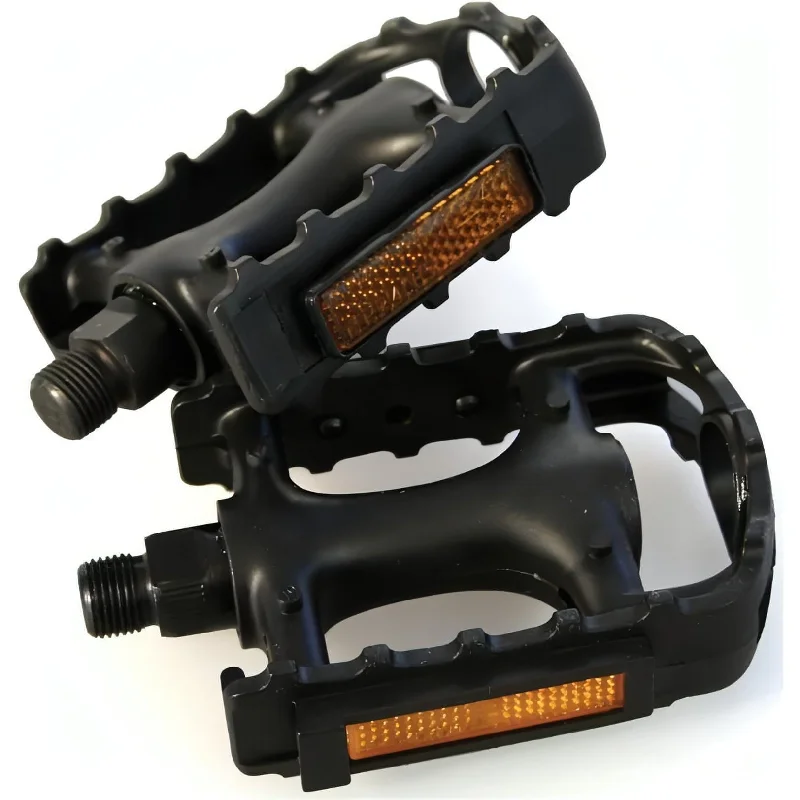 bicycle brake reliability-M:Part Standard Plastic Pedals - Black