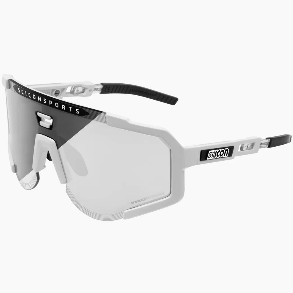 bicycle sidewall stability-Occhiali Scicon Aeroscope - Bianco Photochromic silver