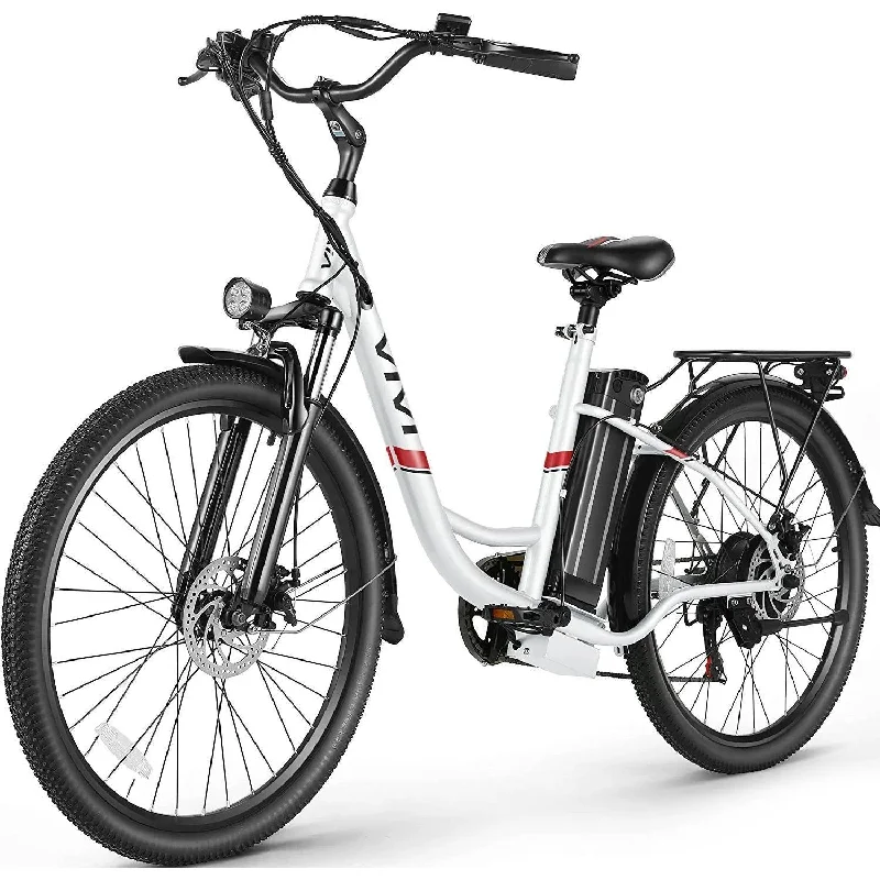 bicycle pedal smoothness-VIVI C26 Step-Through Commuter Electric Cruiser Bike