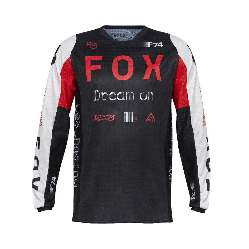 bicycle chain comfort-FOX 2025 180 RACE SPEC JERSEY - FLO RED