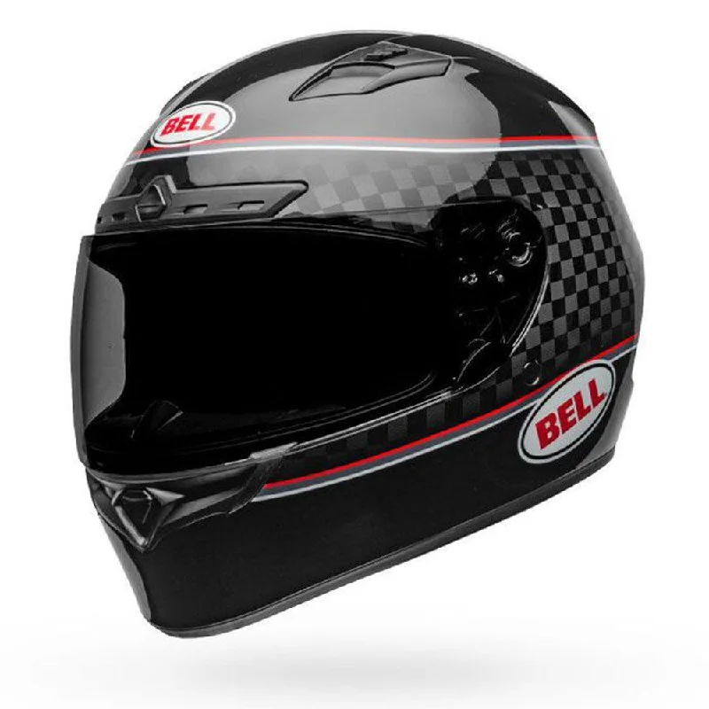 bicycle handlebar aerodynamics-BELL QUALIFIER DLX BREADWINNER (MIPS) HELMET - GLOSS BLACK/WHITE