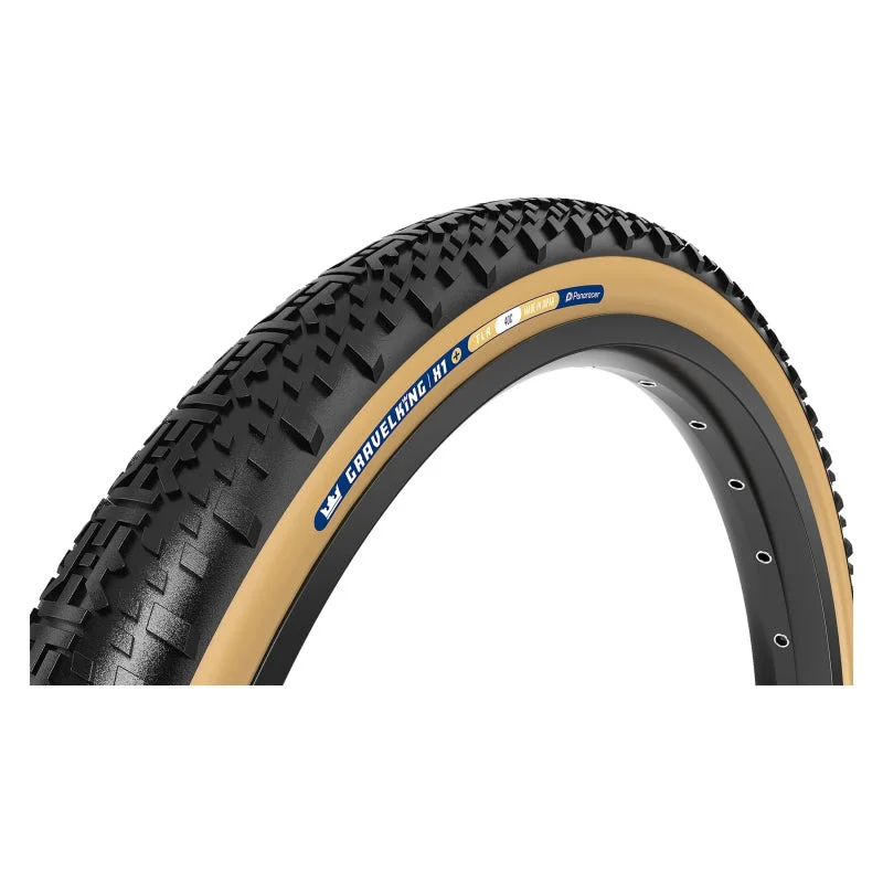 bicycle back comfort-Panaracer GravelKing X1 Plus Tire - 700 x 35 Tubeless Folding Black/Brown