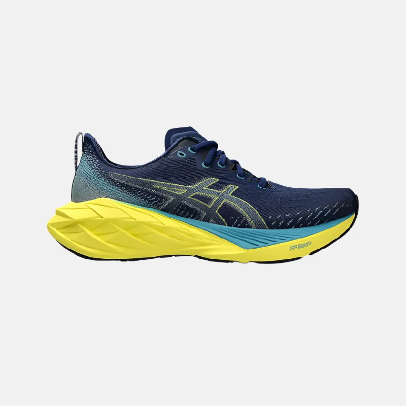 bicycle sidewall toughness-Asics NOVABLAST 4 Men's Running Shoes -Blue Expanse/Blue Teal