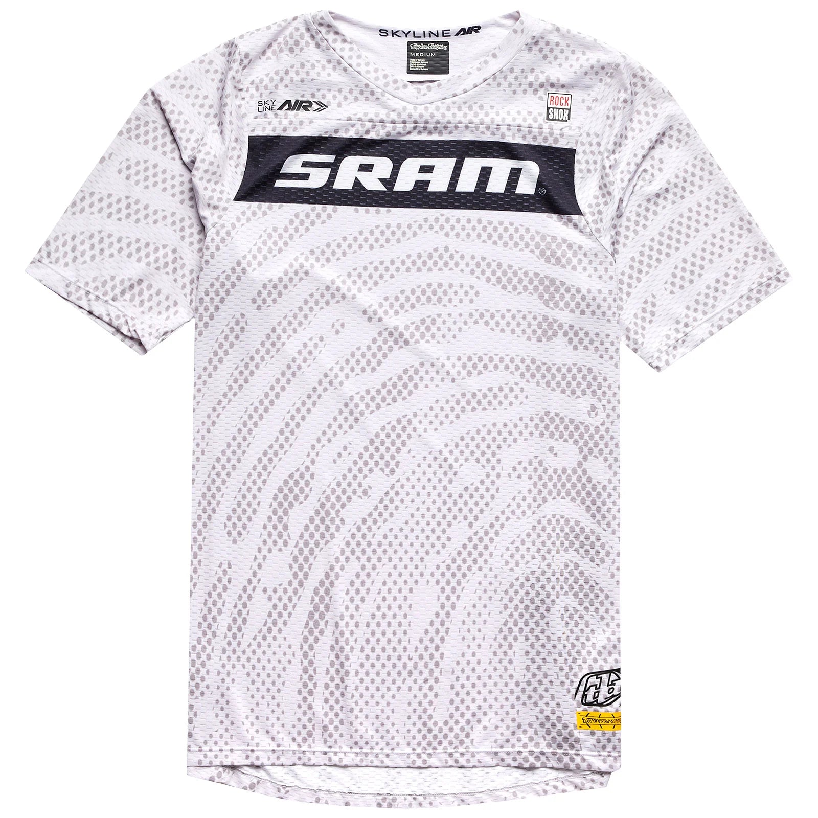 bicycle indoor comfort-Troy Lee Designs Skyline Air Short Sleeve MTB Jersey - SRAM Roots - Cement