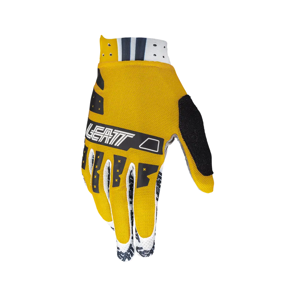 bicycle lever smoothness-Leatt X-Flow 2.0 MTB Glove - Gold - 2024