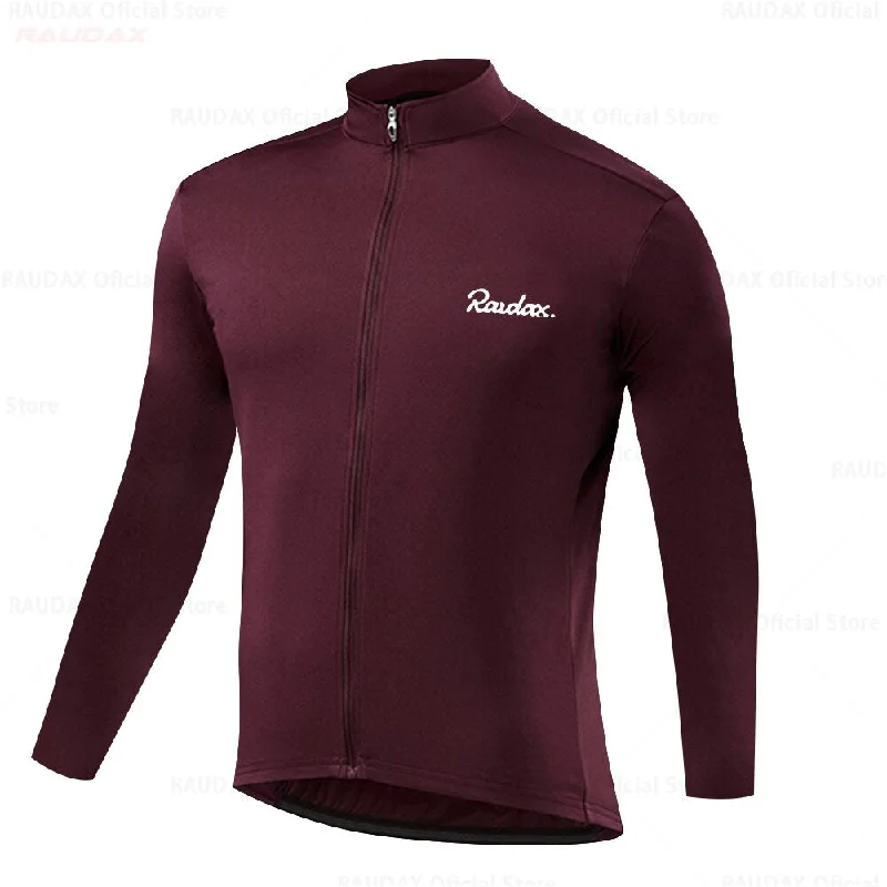 bicycle lever performance-Raudax Simple Long Sleeve Cycling Jerseys (8 Variants)